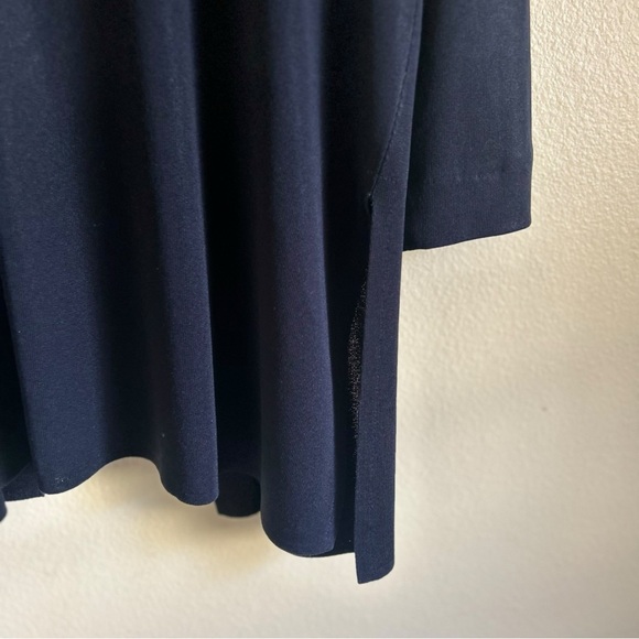 Misook Cardigan Sweater Knit Liquid Black Open Front Minimalist Plus Size 1X - Picture 12 of 14